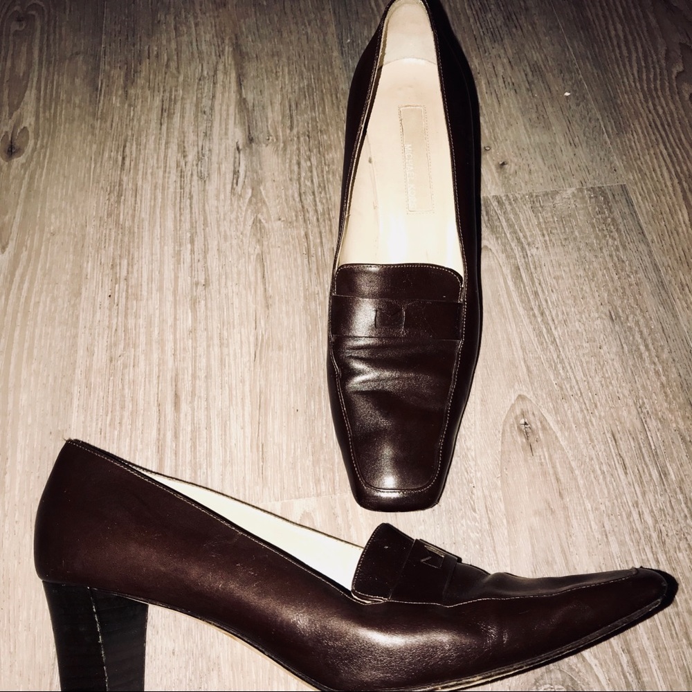 Michael Kors Collection brown penny loafers sz 8.5